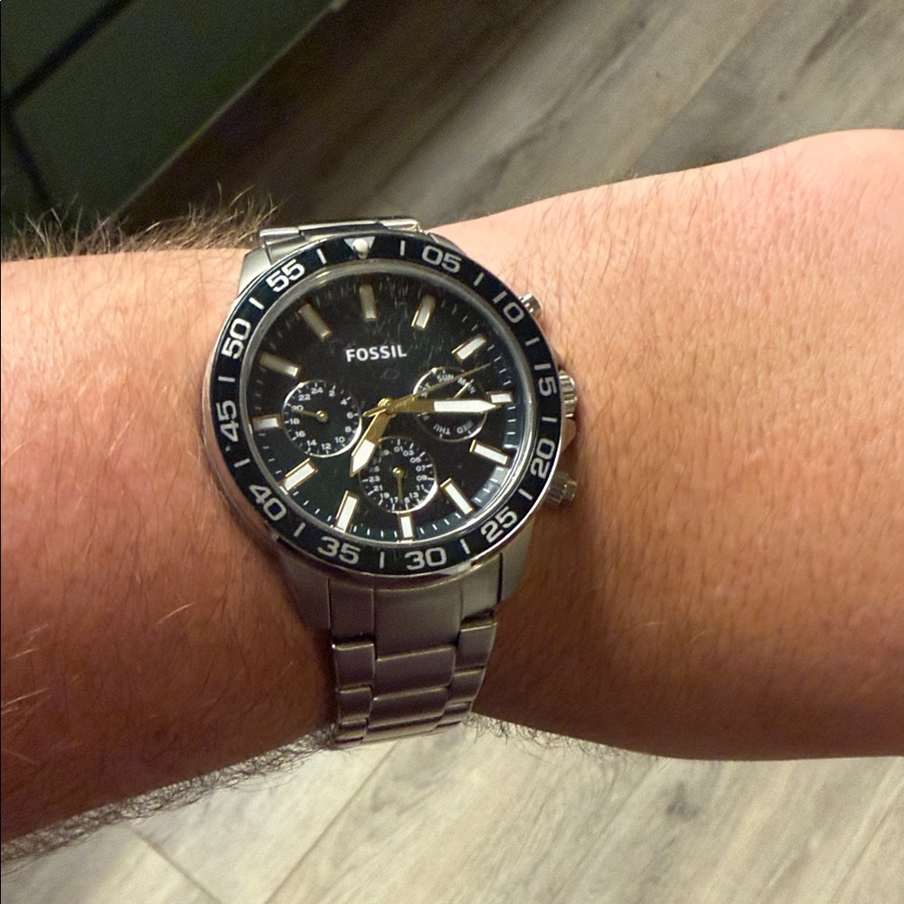 Fossil Green and Silver Men's Watch